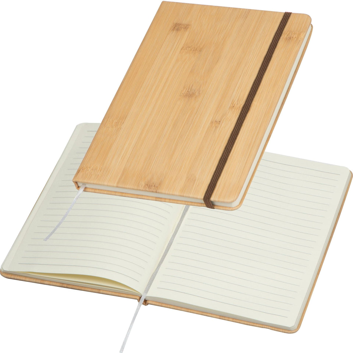 A5 Notizbuch in Holzoptik , beige