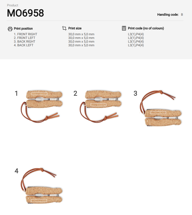 Plierkork Multifunktionsmesser Kork, Beige