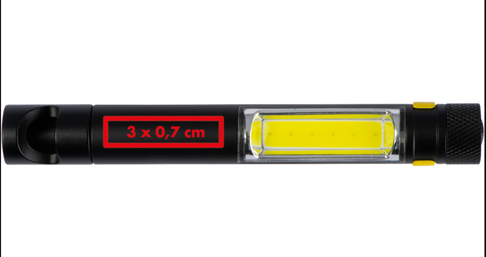 COB Taschenlampe mit Flaschenöffner, gelb